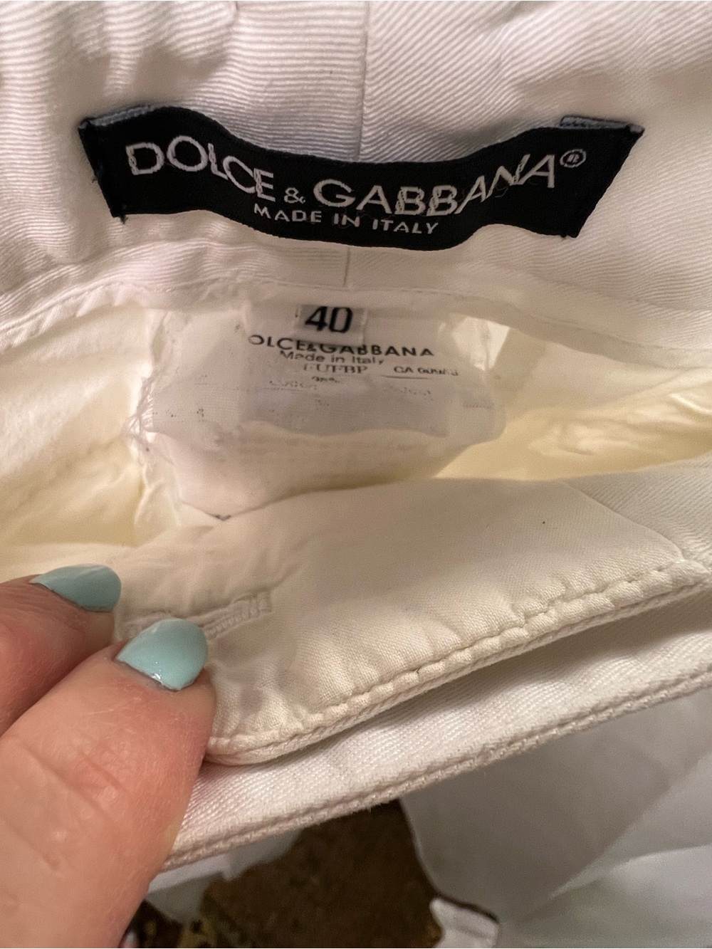 Dolce & Gabbana White Women's Pants
